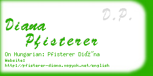 diana pfisterer business card